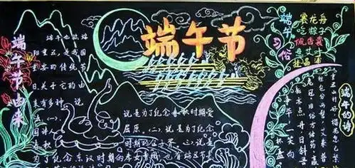 2019年端午节黑板报图片大全