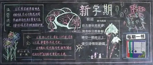 新学期最实用黑板报模板33例,建议收藏