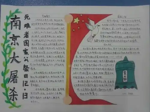 校园国家公祭日勿忘国耻圆梦中华