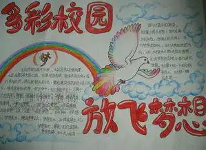 喜迎新年平安和谐放飞梦想的手抄报
