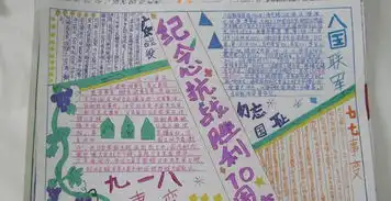纪念反法西斯战争胜利70周年手抄报