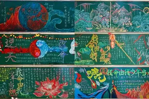 笔尖跃乾坤,丹青绘苍穹九江市第十一中学主题黑板报评比活动精彩纷呈