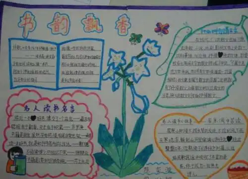 关于我关于读书节手抄报a3纸图片