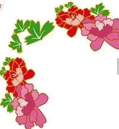 黑板报花边经典黑板报花边图案花团锦簇