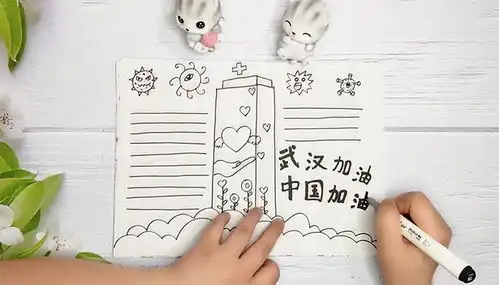 冠状病毒武汉加油手抄报