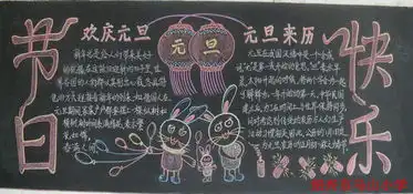 马山小学开展庆元旦黑板报评比活动