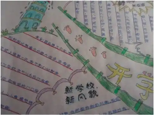 2021年小学四年级春季开学手抄报