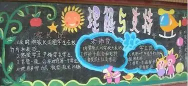 小学黑板报版面设计图