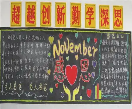关于感恩的黑板报感恩是尊重的基础