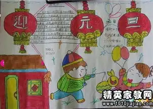 关于元旦的趣闻元旦黑板报