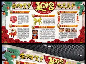 2018年狗年春节板报迎新春展板宣传栏图片设计素材高清psd模板下载366.74mb更多展板大全