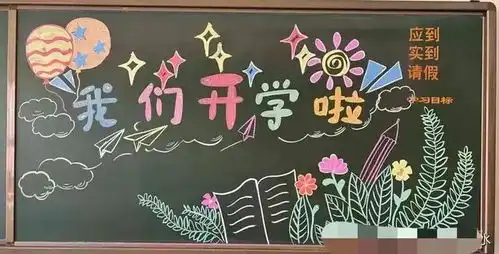 开学仪式感黑板报