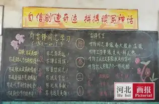 藁城区大丰化小学开展学雷锋见行动黑板报评比活动