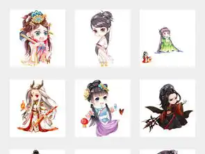 古风q版游戏人物可爱卡通手游人物png素材2图片模板下载17.05mb动漫人物大全人物形象