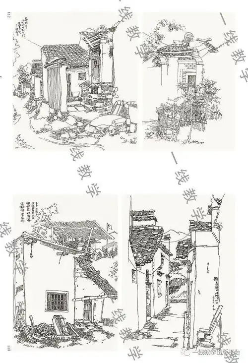 风景速写实用教程1000例
