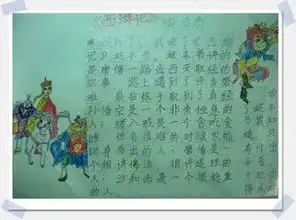 西游记读书记录卡画的,很像手抄报