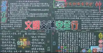 交通安全黑板报遵守交通安全