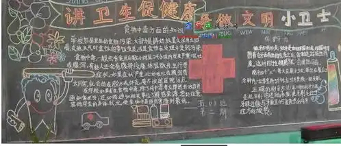 讲卫生促健康黑板报设计讲卫生促健康黑板报图片查字典板报网