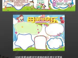 ps母亲节快乐感恩母亲节简单边框手抄报小报图片模板下载