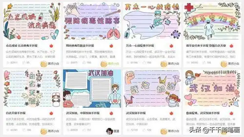 简单漂亮的新学期手抄报模板,春天到疫情消,开学也就不远啦