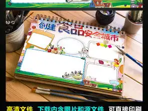 食品安全小报校园健康饮食手抄报电子小报图片模板psd设计图下载其他大全编号16248356