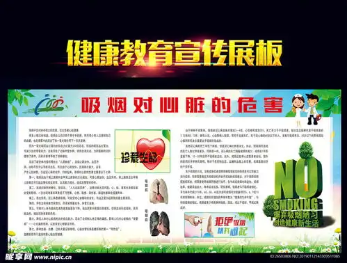 吸烟对心脏的危害设计图psd分层素材psd分层素材