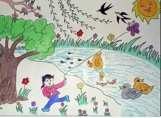 幼儿园春天主题手工绘画大全,幼师必备