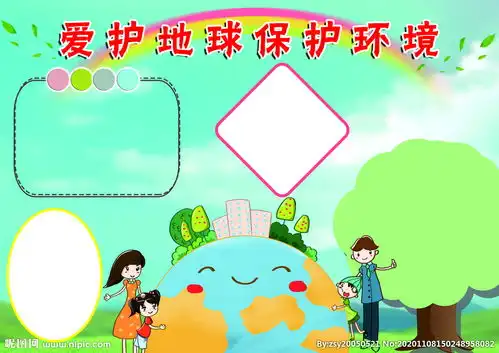 保护环境手抄报模板图片