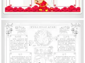 wordps新年剪纸新年小报图片模板worddoc设计图下载元旦手抄报大全编号17351457