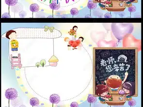 ps教师节小报感谢师恩教师节小报模板图片下载
