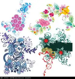 彩色花朵和藤蔓图案eps素材免费下载编号4019416红动网