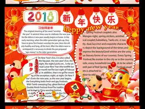 新年春节英语版小报手抄报图片素材psd模板下载106.51mb元旦手抄报大全节日手抄报