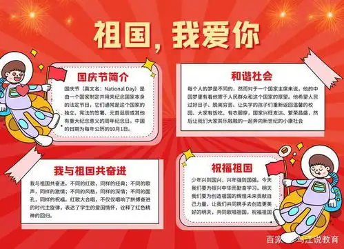 国庆节手抄报喜迎国庆,祝福祖国