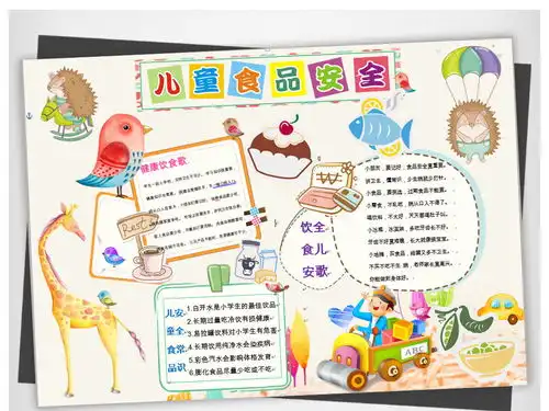 儿童食品安全小报手抄报word模板图片素材worddoc下载1.54mb道德与法治手抄报大全学科手抄报