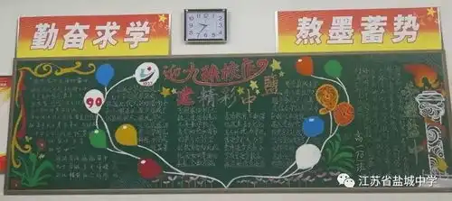 黑板也是竞技场,哪班设计最闪亮高中第一次黑板报评比邀您点赞加油