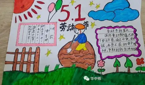 图文抒发劳动心志,营造崇尚劳动氛围,华师附属恒大龙城小学举行五一劳动节手抄报展示评比活动