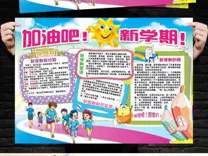 新学期新气象小报寒假开学打算手抄小报素材图片模板下载