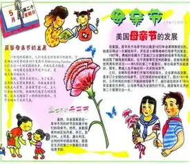 母亲节手抄报花纹边框素材免费版下载