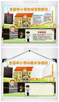 全国中小学生安全教育日小报校园文明手抄报图片模板下载