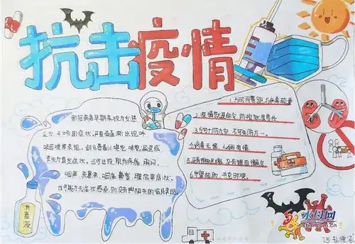 烟台港城中学组织学生精心绘制主题手抄报
