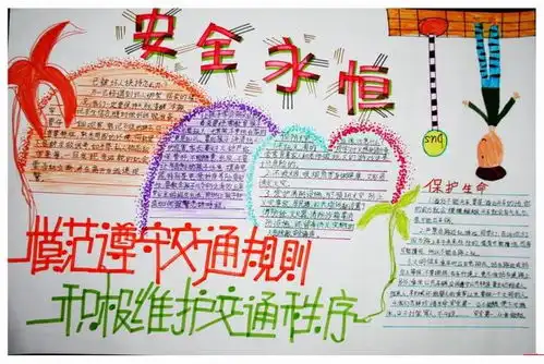 2021年全国中小学生安全教育日手抄报图片