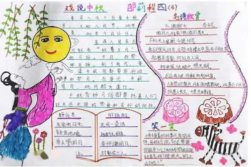 中秋节手抄报模板好词好句好段好诗范文,为孩子收藏