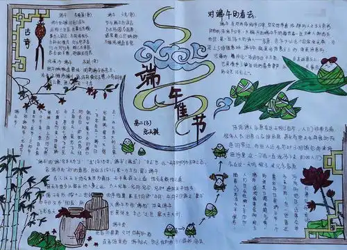 光阴的传说文化的魅力高中段我说传统节日手抄报评选