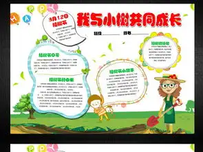 春天植树节小报环保绿色手抄电子小报图片素材psd设计图下载其他其他大全编号16162270