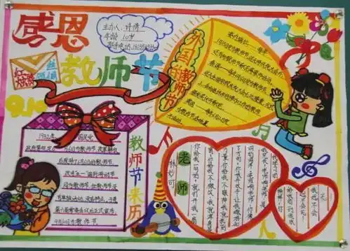 教师节感恩老师主题手抄报教师节手抄报素材,快收藏吧