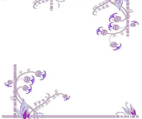 黑板报花边高雅紫色花边