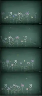 黑板报粉笔画卡通图案动态视频模板素材高清mp4格式下载视频24.30mb动态特效背景背景视频大全