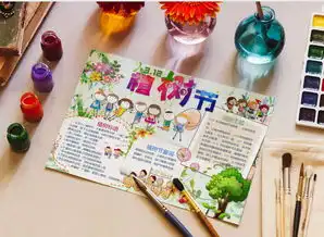 卡通可爱312植树节手抄报word模板下载docx格式熊猫办公