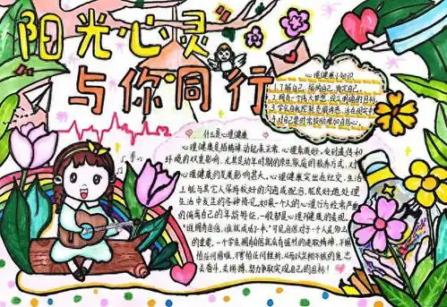 阳光心灵与你同行未央区杨善寨小学心理健康手抄报活动作品展示