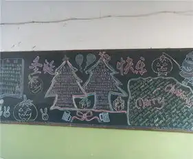 圣诞节黑板报圣诞节庆祝活动